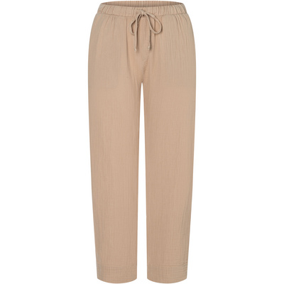 Mandala Dames Relaxed Fit Broek (Maat M, Beige)