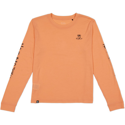 Mons Royale Dames Icon Merino Longsleeve (Maat XS, Oranje)