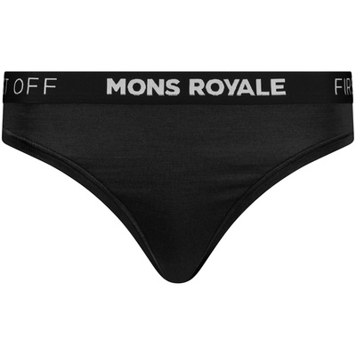 Mons Royale Femme Sous-vêtement Stratos Merino (taille M, Noir)