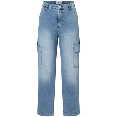 Duer Dames Performance Lite High Rise Cargo Jeans (Maat S, Blauw)