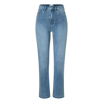 Duer Dames No Sweat High Rise Slim Straight Jeans (Maat S, Blauw)
