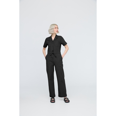 Duer Dames Stretch Canvas Girlfriend Jumpsuit (Maat S, Zwart)