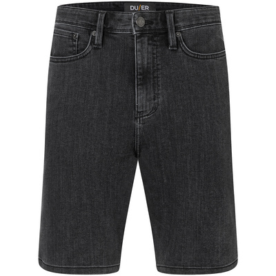 Duer Heren Performance Denim Korte broek (Maat L, Zwart)