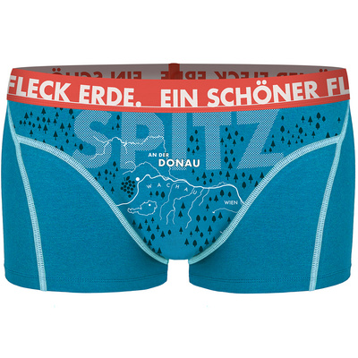 Ein schöner Fleck Erde Heren Spitz An Der Donau Boxershort (Maat L, Turquoise)