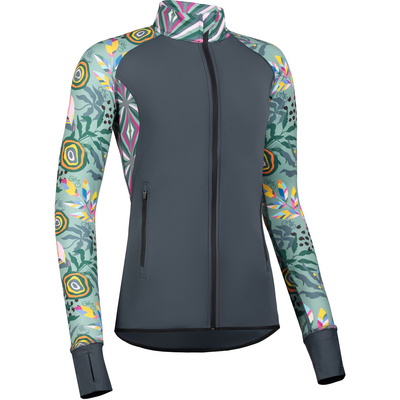 FreiSein Dames Hike&Bike Jas (Maat XL, Grijs)