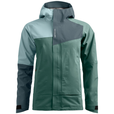 Ortovox Dames Seceda 3L Jas (Maat M, Groen)
