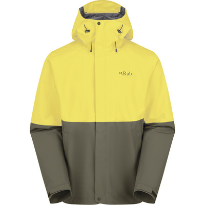 Rab Heren Downpour Jas (Maat XL, Geel)