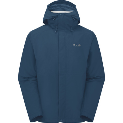 Rab Heren Downpour Jas (Maat XXL, Blauw)