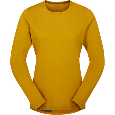 Rab Dames Cinder Crimp Longsleeve (Maat XS, Geel)