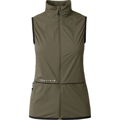 Martini Sportswear Dames Flowtrail Windbreaker Bodywarmer (Maat S, Olijf)