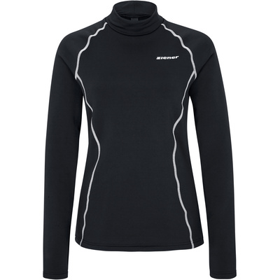Ziener Dames Jida Longsleeve (Maat M, Zwart)