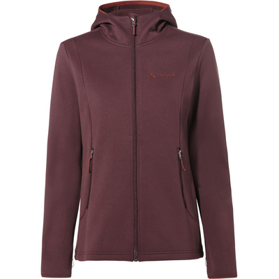 Vaude Dames Idris Fleece Hoodie Jas (Maat XL, Bruin)