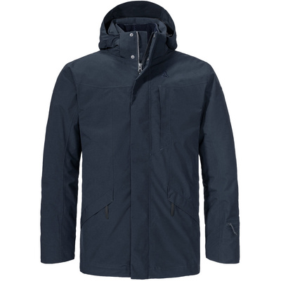 Schöffel Heren Style Borkol 3in1 Parka (Maat 3XL, Blauw)