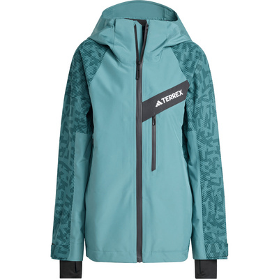 adidas Terrex Dames Techrock Hybrid Primeknit Climaproof Jas (Maat M, Groen)