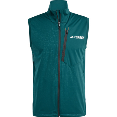 adidas Terrex Heren Xperior Cross Country Softshell Bodywarmer (Maat S, Groen)