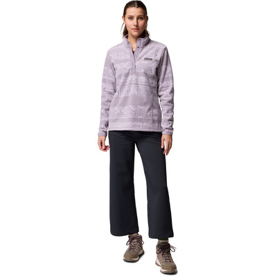 Columbia Dames Benton Springs Printed 1/2 Snap Trui