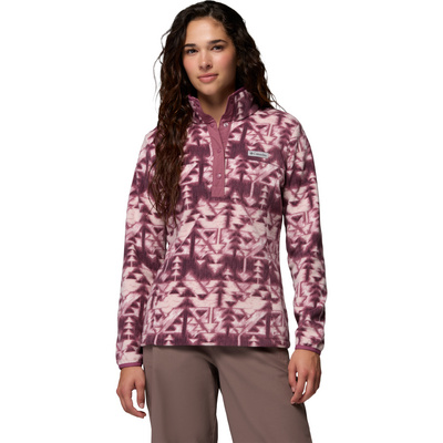 Columbia Dames Benton Springs Printed 1/2 Snap Trui