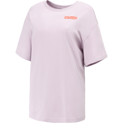 Columbia Dames Rolling Bend Graphic Oversized T-shirt (Maat XS, Paars)