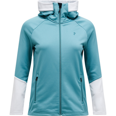 Peak Performance Dames Rider Essentials Hoodie Jas (Maat XS, Turquoise)