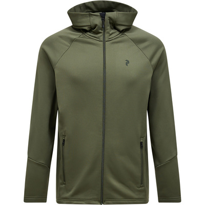 Peak Performance Heren Rider Essentials Hoodie Jas (Maat XL, Olijf)