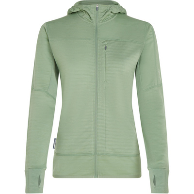 Icebreaker Dames Merino Blend 300 RealFleece Hoodie Jas (Maat L, Groen)