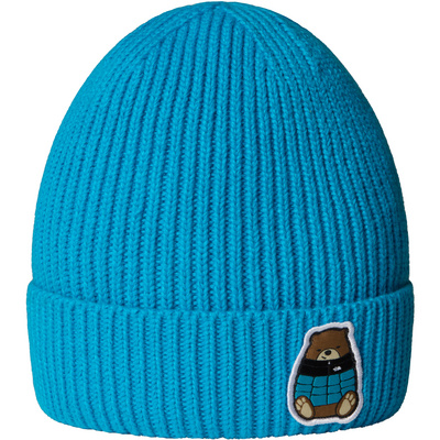 The North Face Kinderen Logo Box Cuffed Muts (Maat ONE SIZE, Blauw)