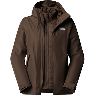 The North Face Dames Carto Mono Triclimate Hoodie Jas (Maat L, Bruin)