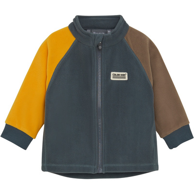 Color Kids Kinderen Baby Fleece Jas (Maat 104, Blauw)