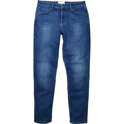 Duer Dames Tech Fleece Denim Girlfriend Jeans (Maat M, Blauw)