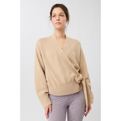 Mandala Dames Feel-Good Cardigan Jas (Maat XS, Beige)