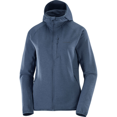 Salomon Dames Sntial Lightwarm Hoodie Jas (Maat XL, Blauw)