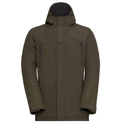 Jack Wolfskin Heren Glacier Shield Parka (Maat XXL, Olijf)