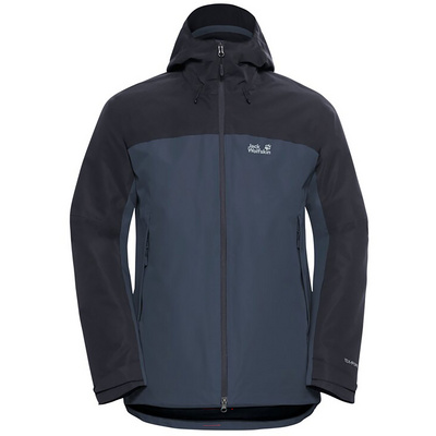 Jack Wolfskin Heren Wild Places 3in1 Jas (Maat XXL, Blauw)