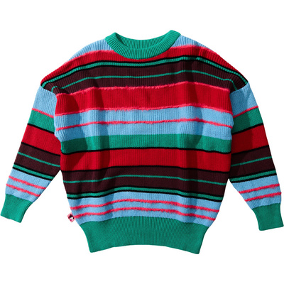 Brava Fabrics Dames Multistriped Batwing Trui
