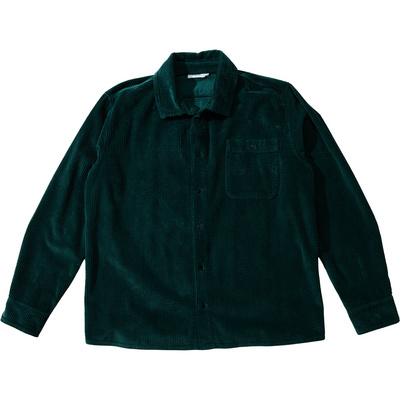 Brava Fabrics Homme Chemise Corduroy (taille M, Vert)