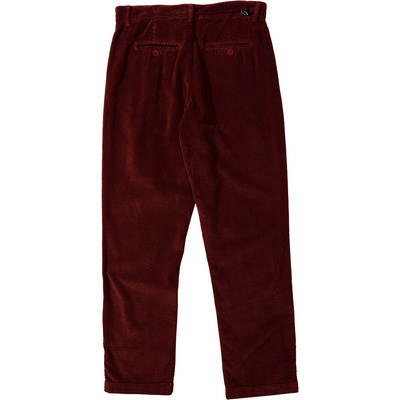 Brava Fabrics Heren Corduroy Pleated Chino Broek (Maat L, Bruin)