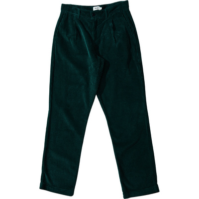 Brava Fabrics Heren Corduroy Pleated Chino Broek (Maat L, Turquoise)