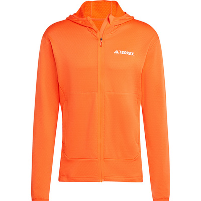 adidas Terrex Heren Xperior Light Fleece Hooded Jas (Maat M, Oranje)