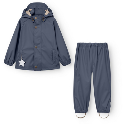 Mini A Ture Kinderen Matreinar Regen Set (Maat 110, Blauw)