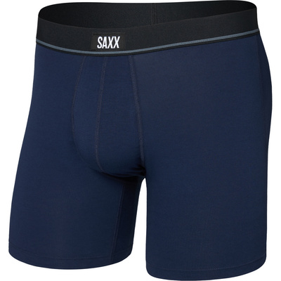 Saxx Underwear Homme Boxer Essential Cotton Brief Fly (taille S, Bleu)