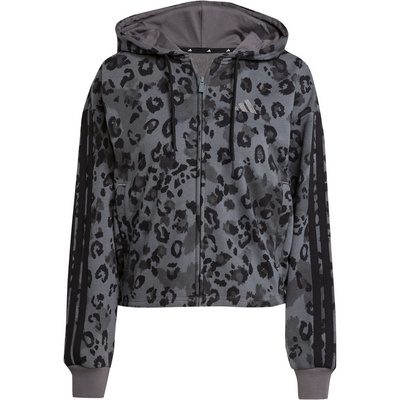 Adidas Dames Animal Print Terry Hoodie Jas