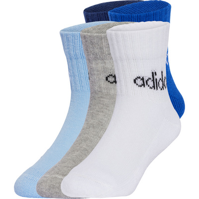 adidas Kinderen Linear Ankle 5er Pack Sokken (Maat 25 , Blauw)