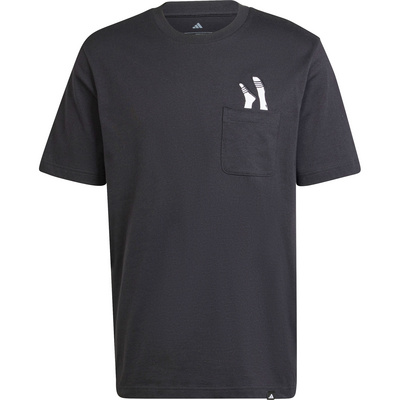 Adidas Heren Lounge Slides Graphic Pocket T-shirt