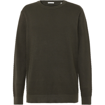 KnowledgeCotton Apparel Heren Vagn Bubble Knit Crew Neck Trui