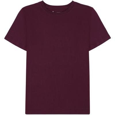 KnowledgeCotton Apparel Dames Basic Pima Cotton T-shirt (Maat S, Paars)