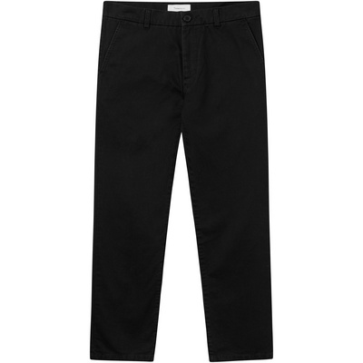 KnowledgeCotton Apparel Heren Chuck Regular Chino Twill Broek (Maat INCH 36/32, Zwart)