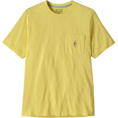 Patagonia Heren MW Water People Mark Pocket T-shirt (Maat XL, Geel)