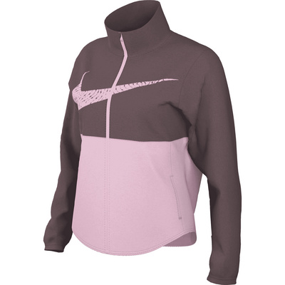 Nike Dames Tempo Swoosh Jas (Maat M, licht roze)