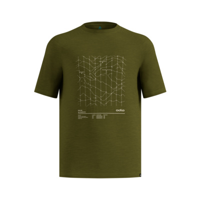 Odlo Heren Merino Tencel Hyper Map T-shirt