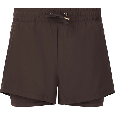 Athlecia Dames Timmie V2 2-in-1 Korte broek (Maat S, Paars)